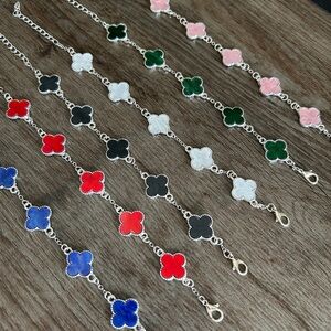 Silver Clover Bracelet